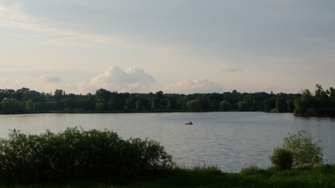Chain of lake near Minneapolis, MN
