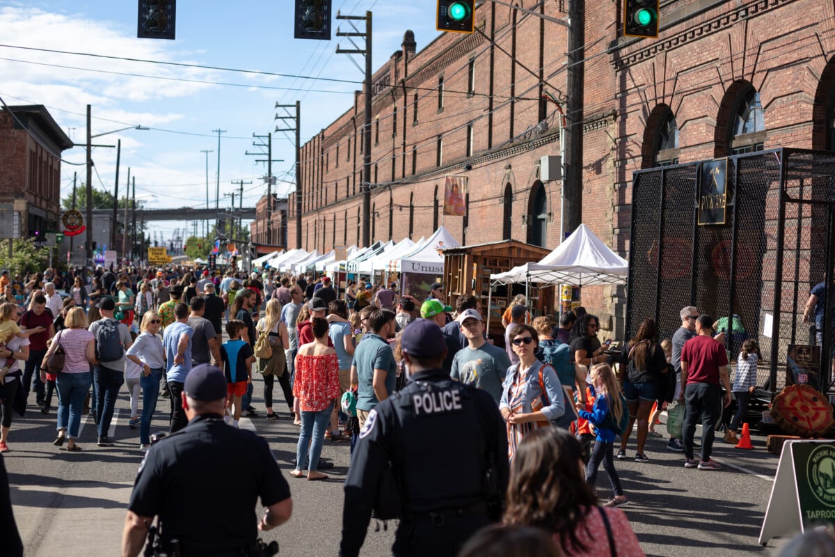 Shutterstock: Farmer's market in Georgetown, Seattle