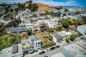 Aerial View of Bernal Heights San Francisco