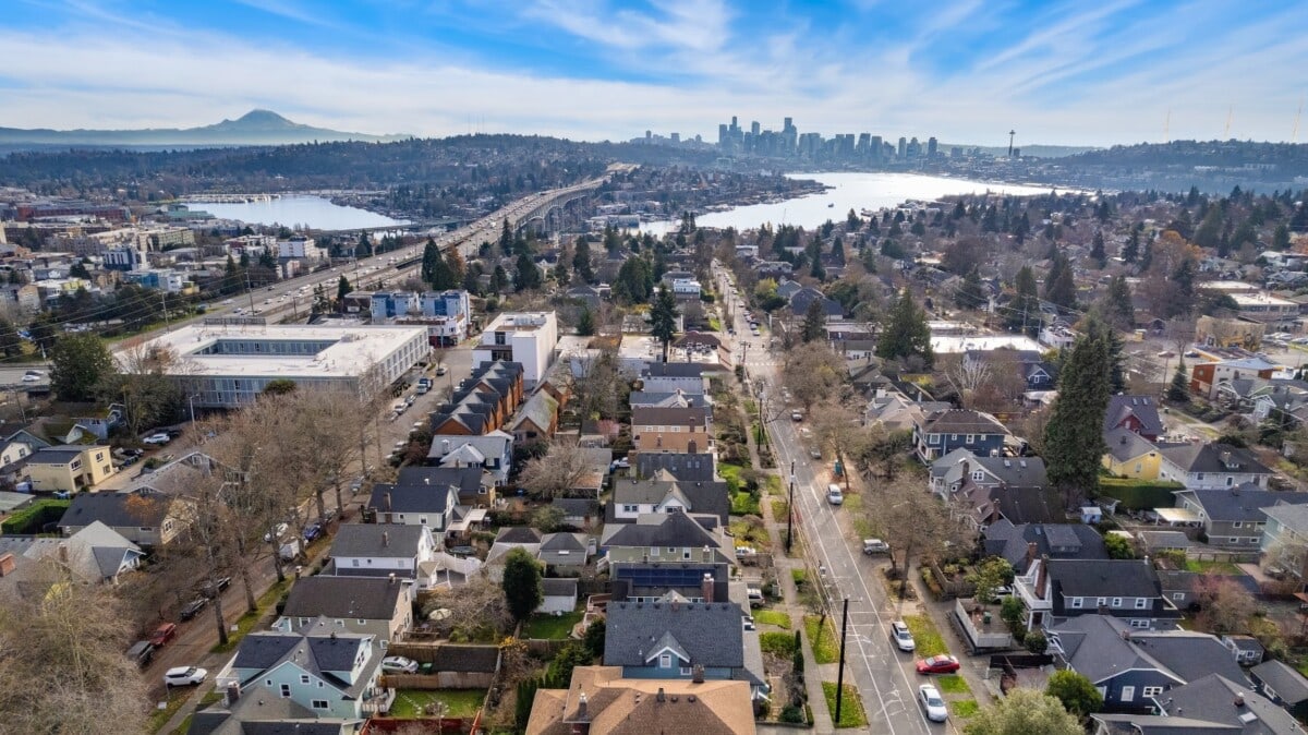 Aerial view of Phinney Ridge, Seattle