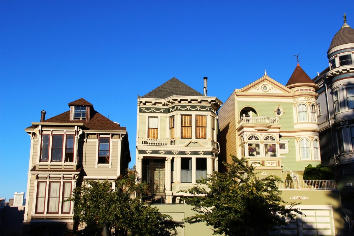 Victorian-style Homes in Alamo Square San Francisco