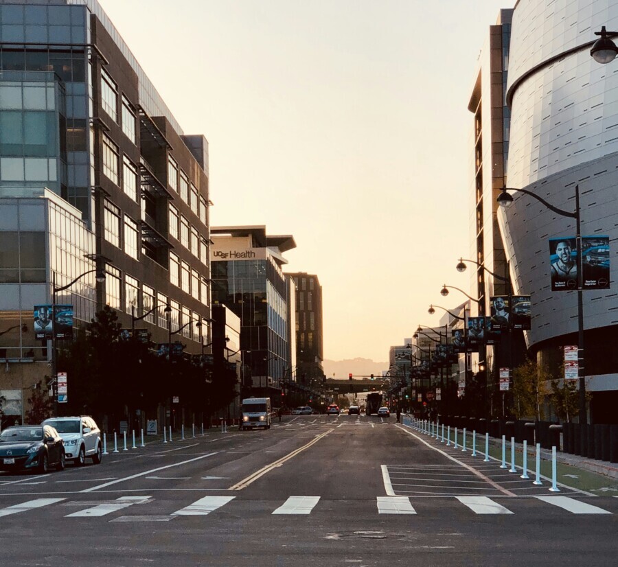 street in mission bay district san francisco