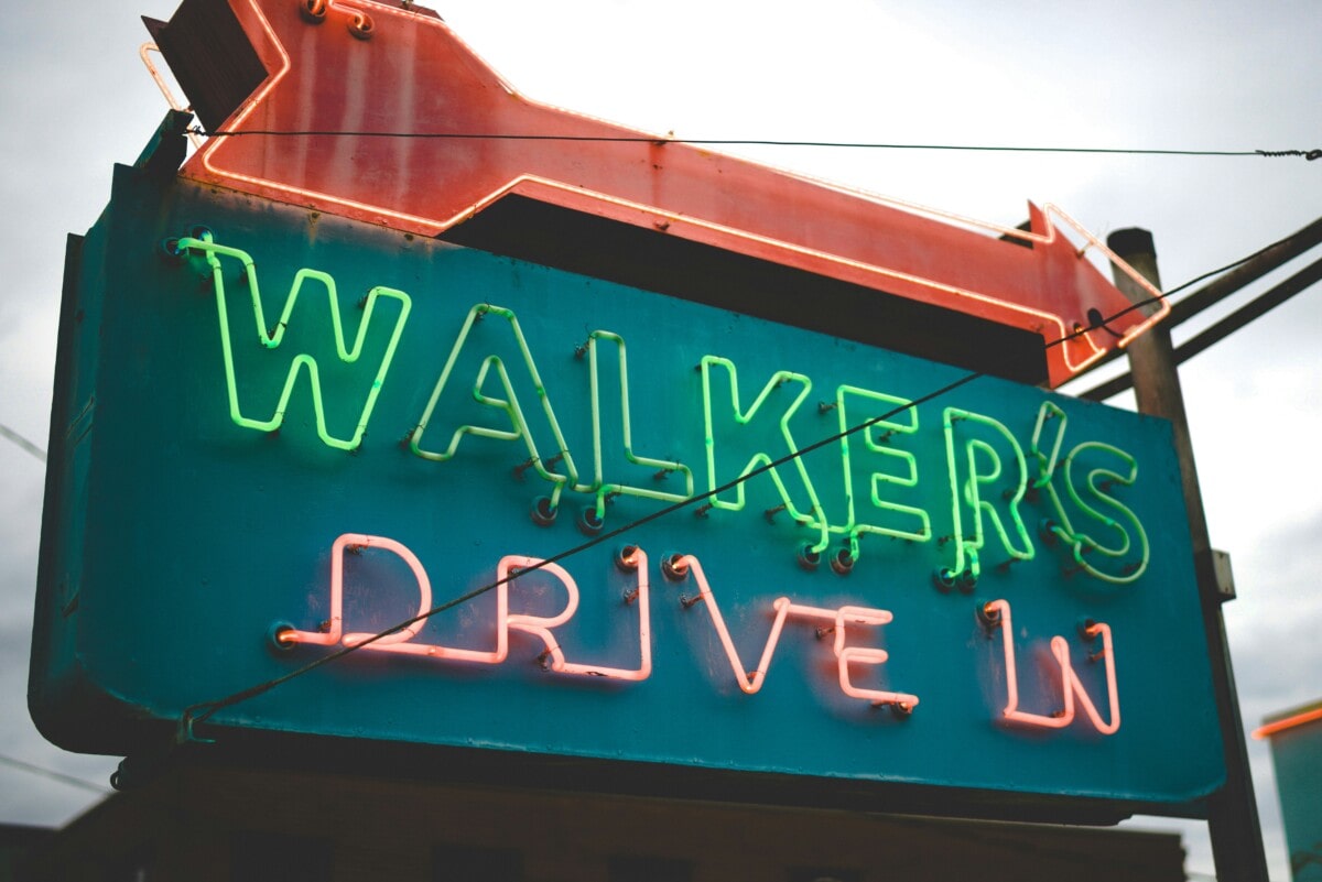 walkers drive in sign in fondren neighborhood jackson ms