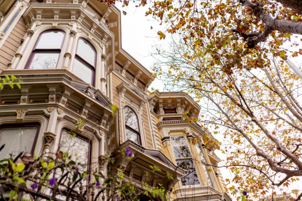 Yellow Victorian Style Home in San Francisco;s Hayes Valley