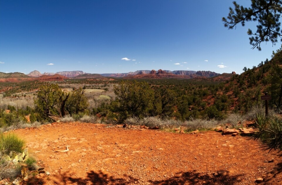 The dry desert landscape  of Red Rock State Park, an essential to any Phoenix Bucket List