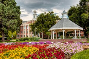 gazebo and building in fort collins co