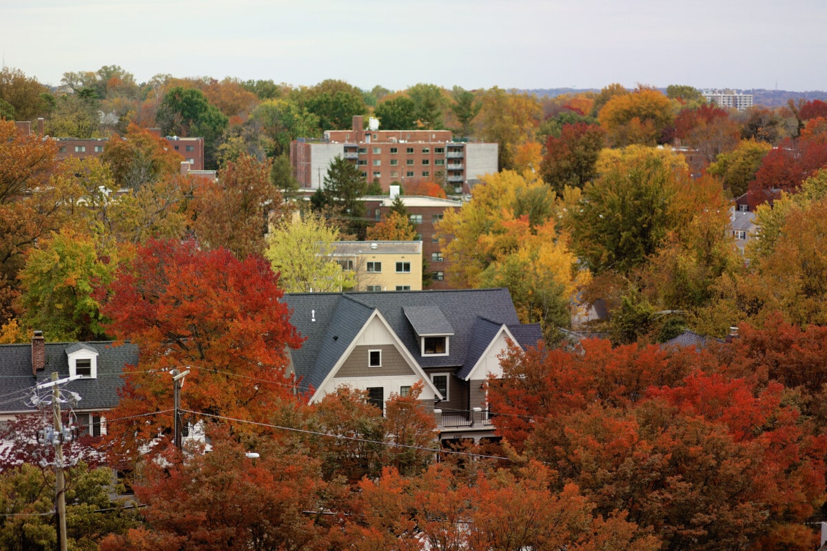 bethesda neighborhoods in autumn