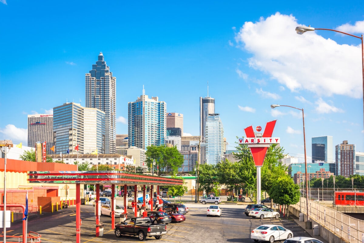 Atlanta,,Georgia,-,June,25,,2017:,Traffic,Forms,At,The