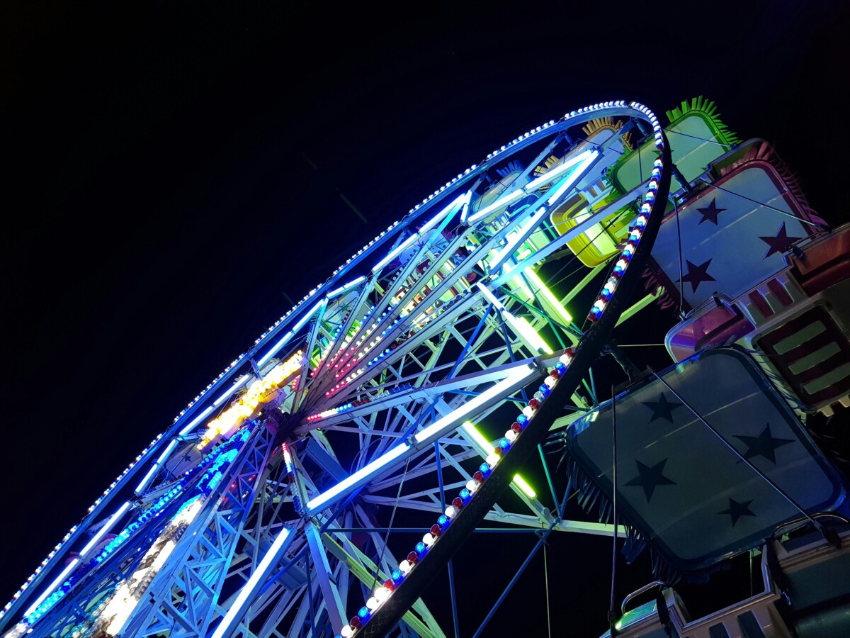 ferris wheel at night