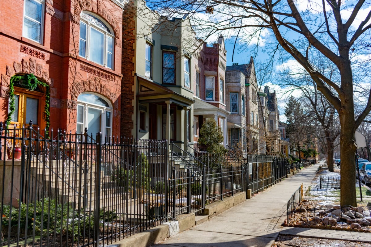 Row,Of,Homes,In,Wicker,Park,Chicago