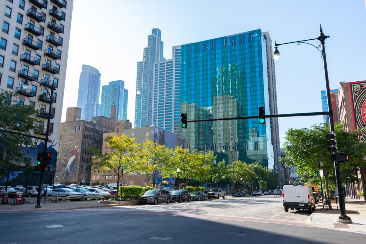 Chicago,,Illinois,/,Usa,-,October,9,2019:,Street,Intersection