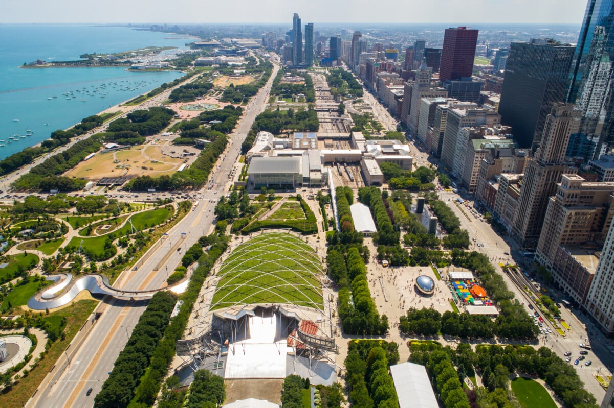 Chicago,,Il,,Usa,-,August,5,,2017:,Aerial,Image,Of