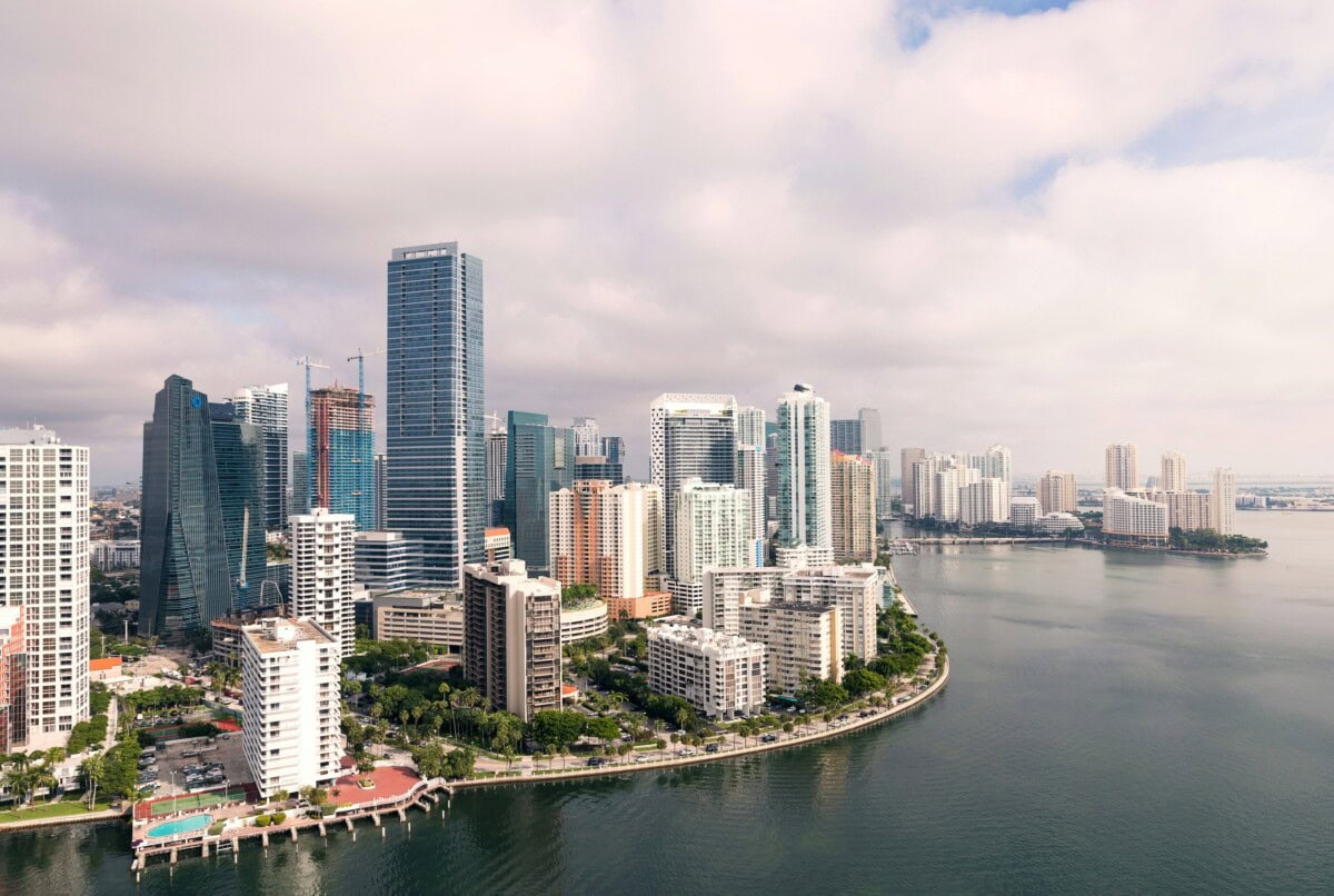 Brickell and Downtown Miami Aerial