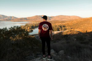 man standing on a rock in chula vista
