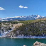 dillon reservoir in colorado with mountain views