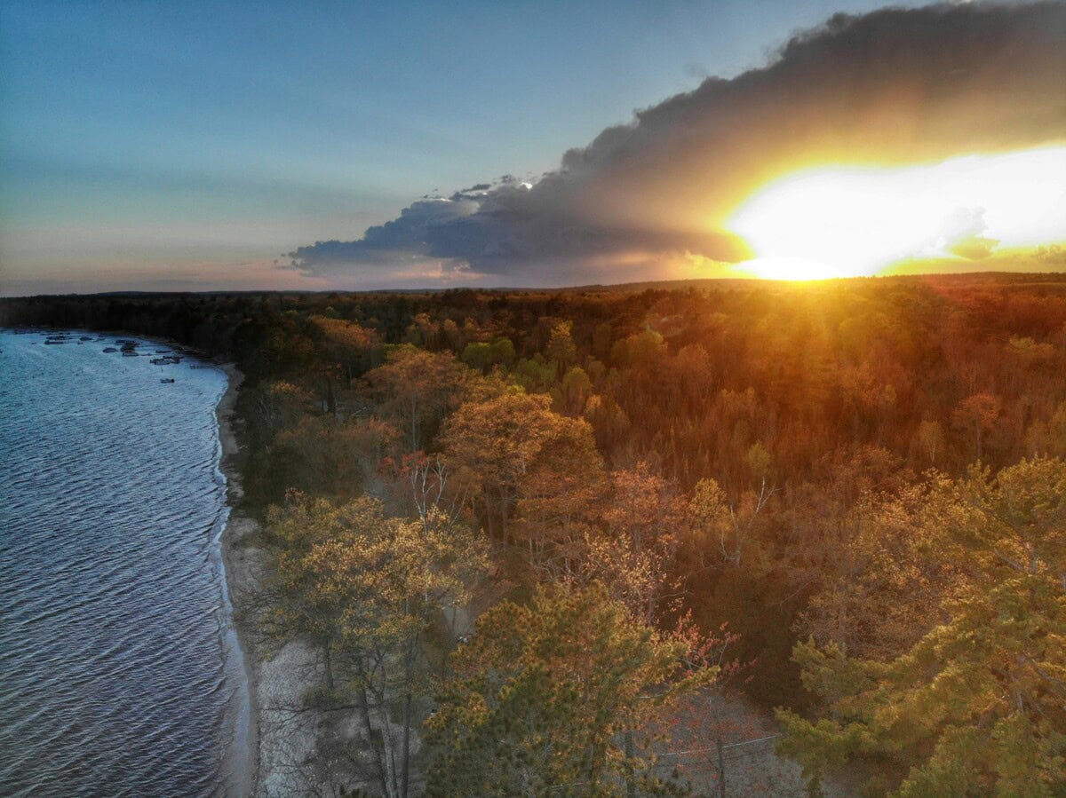 Higgins Lake in Roscommon Michigan