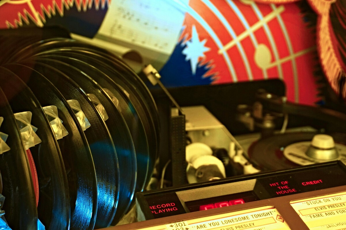 record player and vinyl