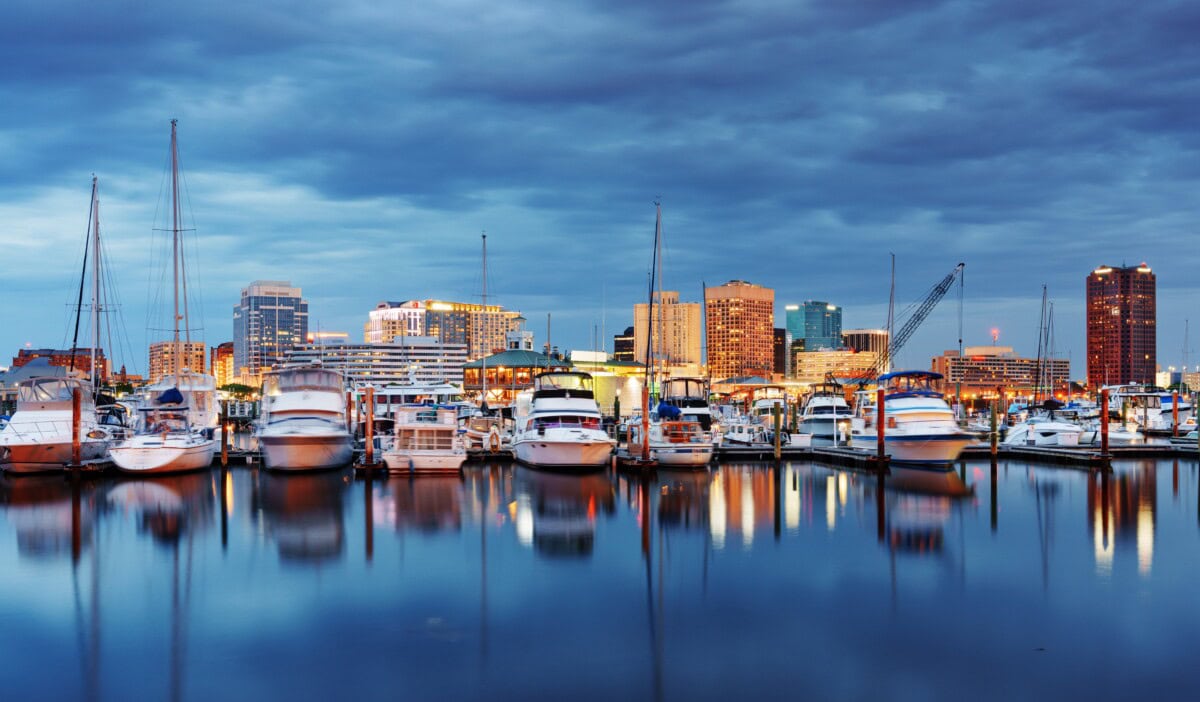 Norfolk, VA harbor