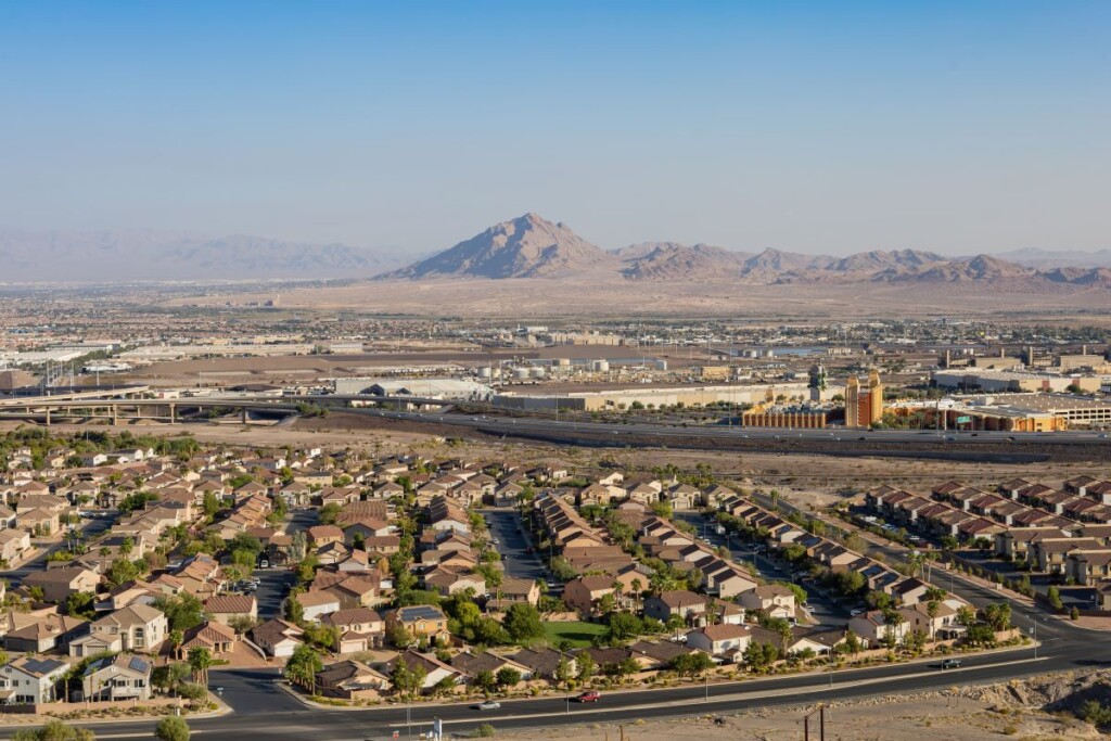 aerial view of henderson nv
