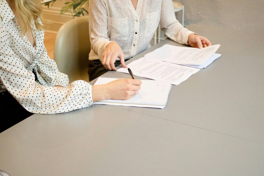 Signing paperwork