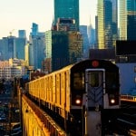 A New York subway car