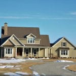 Two-story house with front facing windows sold using a net listing agreement.