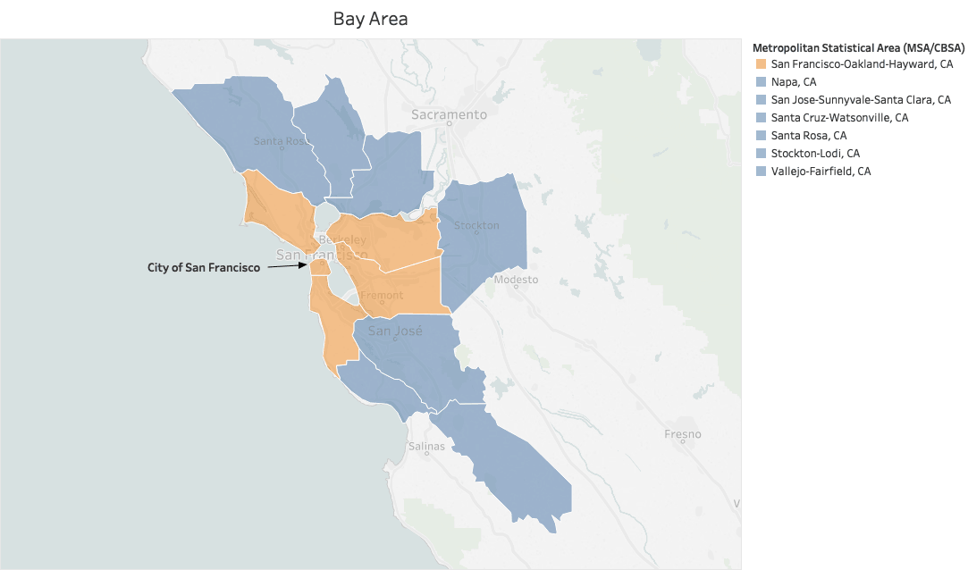 Bay Area map