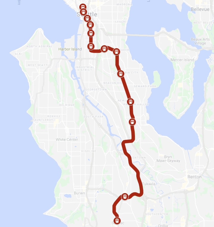 Rail Transit Map: Seattle 2009